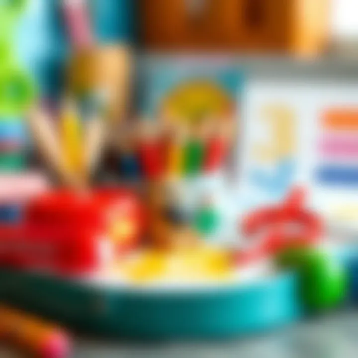 Art supplies for imaginative expression