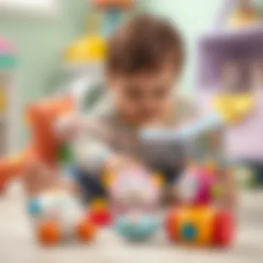 Interactive playtime with age-appropriate toys