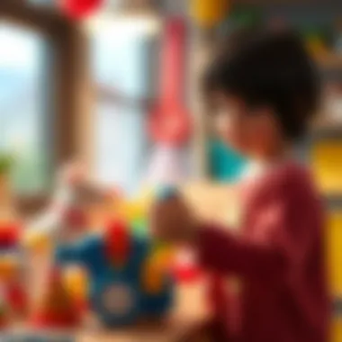 Parents choosing toys for their baby