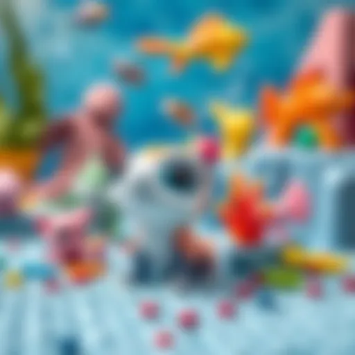 Vibrant Aqua Pet toys displayed in a playful setting