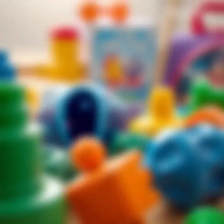 Close-up of motor skills development tools