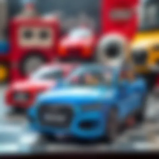 High-quality Audi toys showcasing vibrant colors and materials