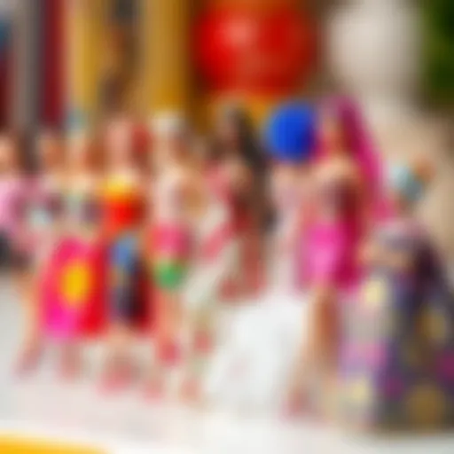 Barbie models showcasing diverse cultural influences
