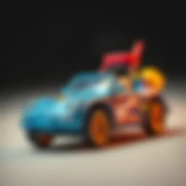 Finished toy car ready for play