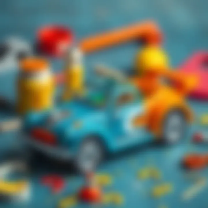 Materials for building a toy car