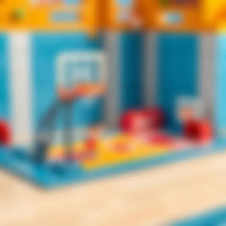 Design Elements for Basketball Court Model Step-by-step design elements for crafting a basketball court model