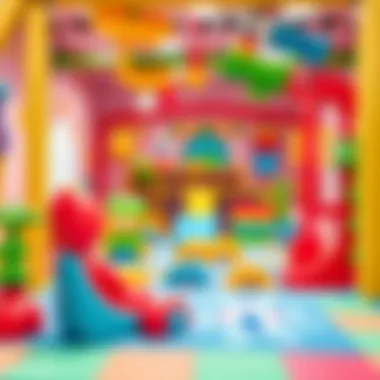 Developmental Play Area for Infants A colorful baby play area designed for developmental activities