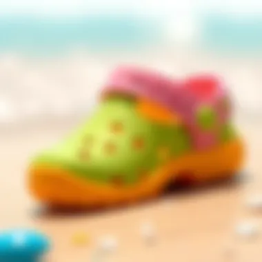 Protective features of baby beach shoes