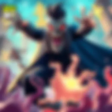 A dynamic scene of Ghostfreak using his ghostly abilities.