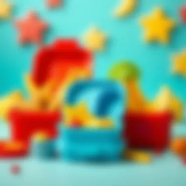 Colorful lunch containers designed for children