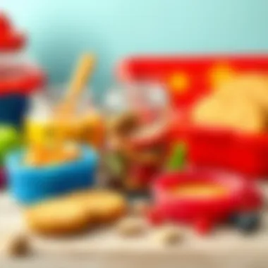 Different materials used in children's feeding containers