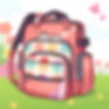 Stylish baby diaper bag with multiple compartments