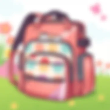 Stylish baby diaper bag with multiple compartments