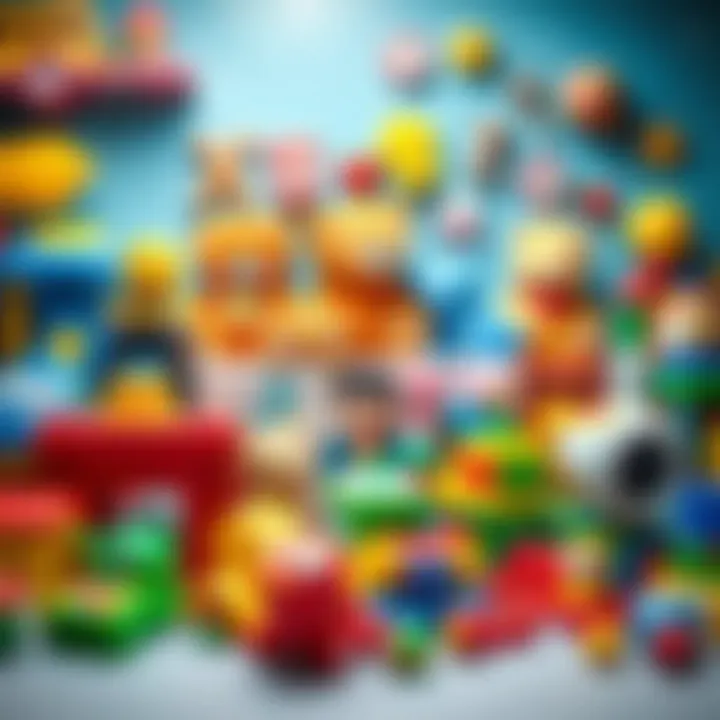 Different types of toys displayed, showcasing variety and developmental benefits