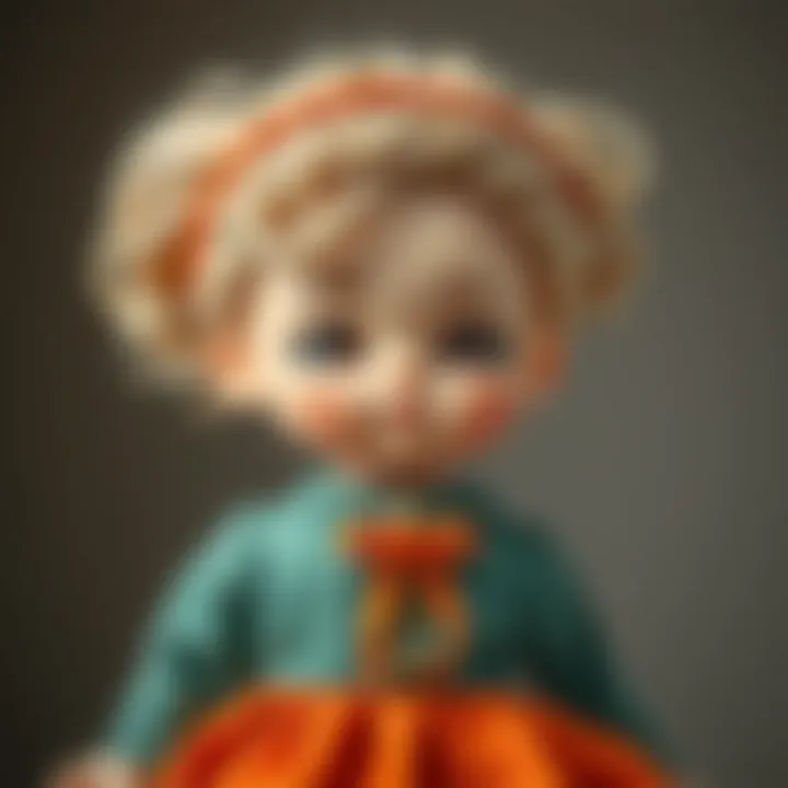 Finished doll crafted with care, showcasing intricate details