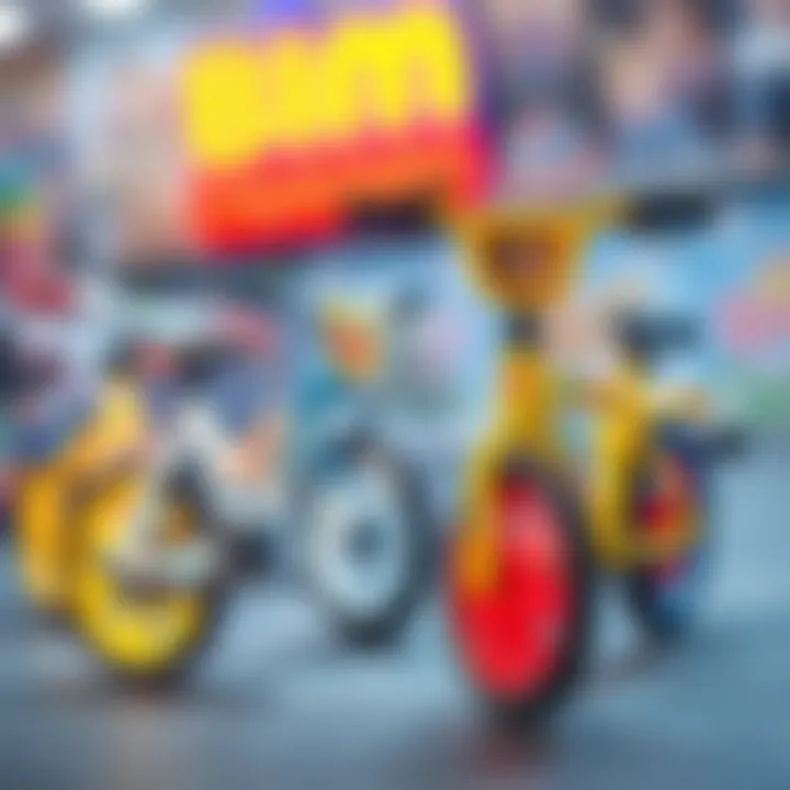 Various types of children's bicycles available at Bim stores