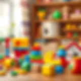 Colorful educational toys for toddlers