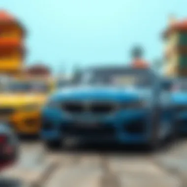 Diverse BMW toy car collection showcasing various models