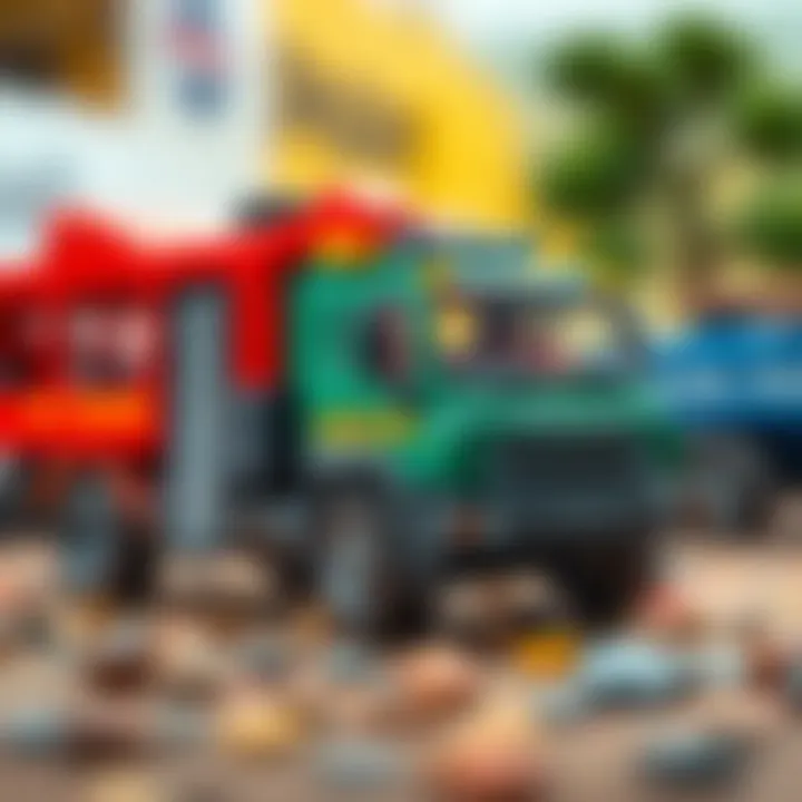 Creative play with Bruder products