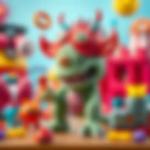 Creative monster laboratory toy set