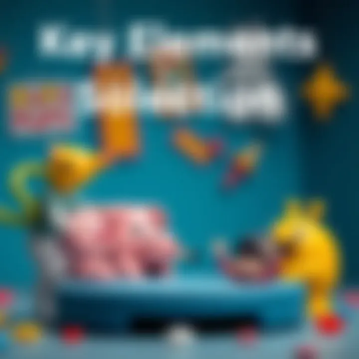 Illustration of important elements in cartoon content selection