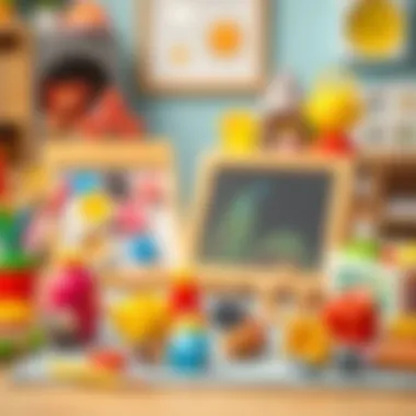 A collection of educational toys designed to enhance children's artistic skills.