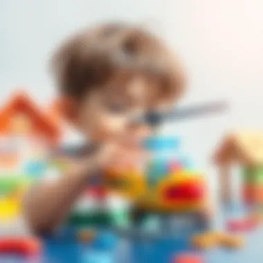 A child playing with a helicopter, demonstrating developmental benefits