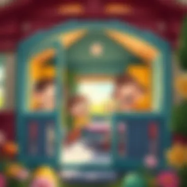 Children playing joyfully inside a safe and spacious playhouse.