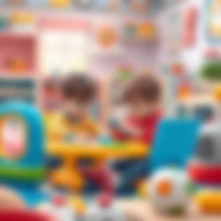 Children engaging with educational Pilsan toys in a playful environment.