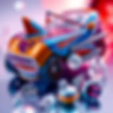 Close-up of Hot Wheels vehicle color transformation