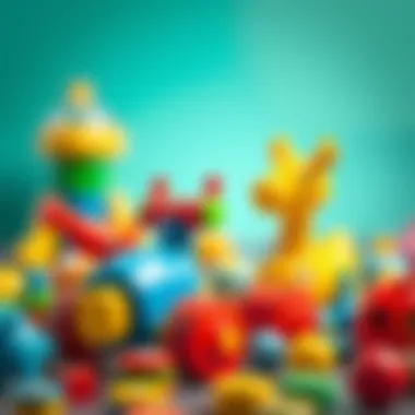 Motor skills enhancement through colorful toys