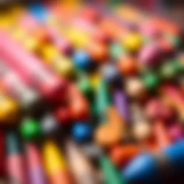 Comparison of crayons and their materials