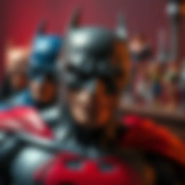 Artwork reflecting the psychological depths of DC characters