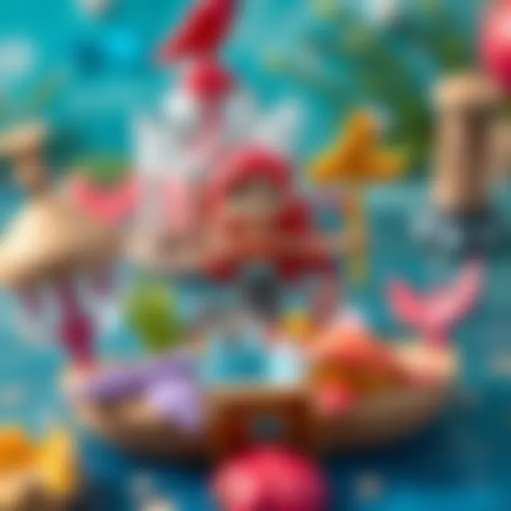 An educational toy set inspired by mermaid mythology, engaging children's creativity.