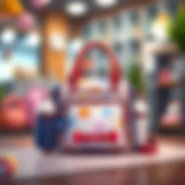 Stylish diaper bag with modern design