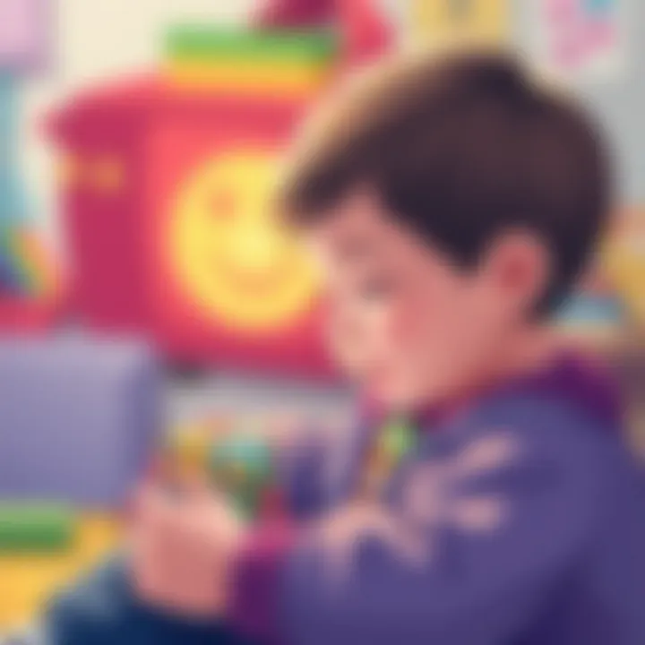 Educational Features of Digital Watches Child engaging with a digital watch featuring educational games