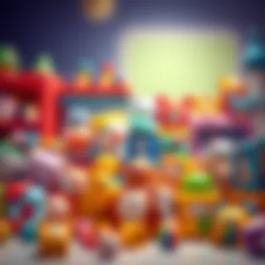 A diverse range of popit toys displayed showcasing variety