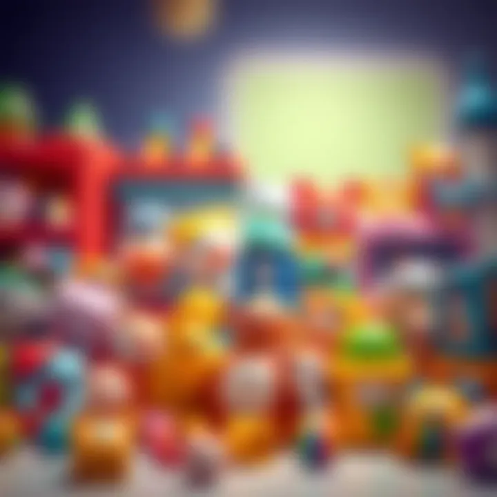 A diverse range of popit toys displayed showcasing variety