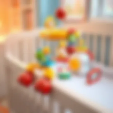 Educational toys attached to a mobile crib enhancing child development