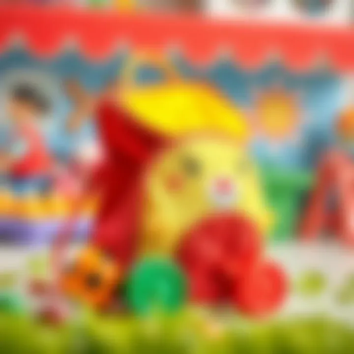 Educational activities involving a pull-along toy bag