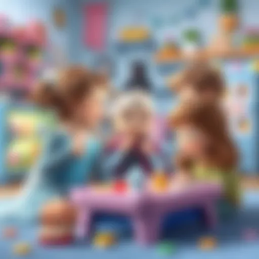 Children engaging with Elsa-themed educational games