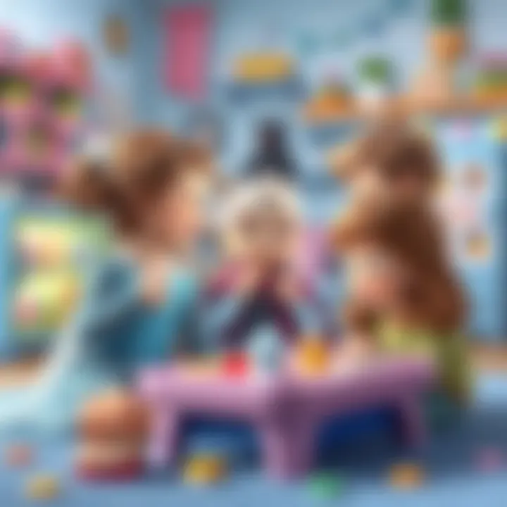 Children engaging with Elsa-themed educational games