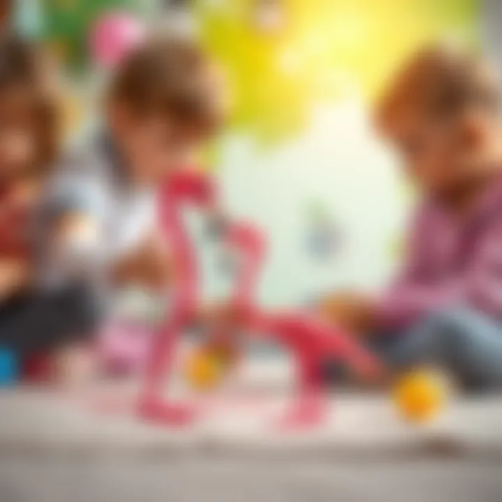 Playtime Engagement with Enchantimals Flamingo Children engaging with Enchantimals Flamingo toy during playtime