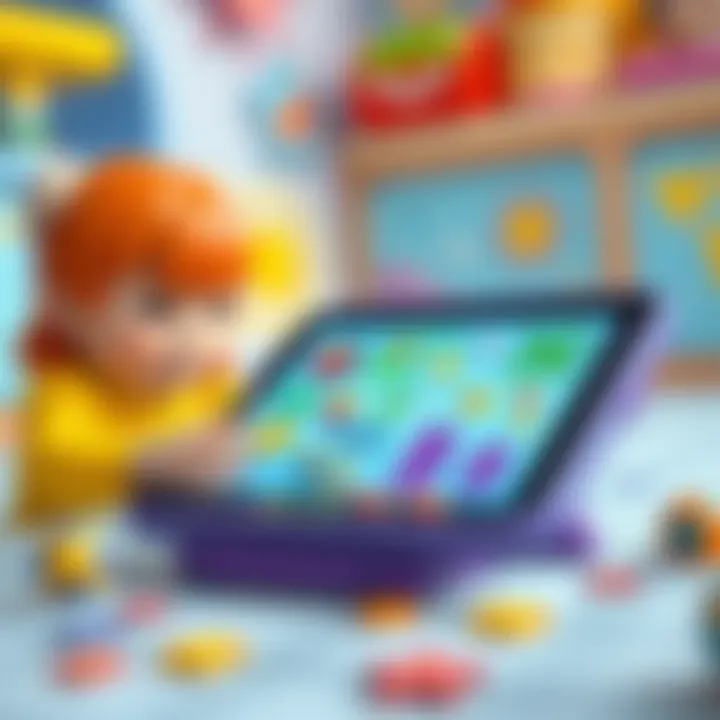 Engaging learning experience with smart tablet toys