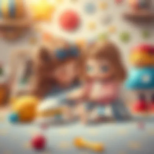 A child engaged in imaginative play with a 60 cm doll