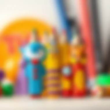 Colorful Character-Themed Pencils Colorful character-themed pencils designed for children.