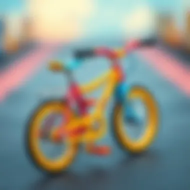 Colorful finger bicycle design for children