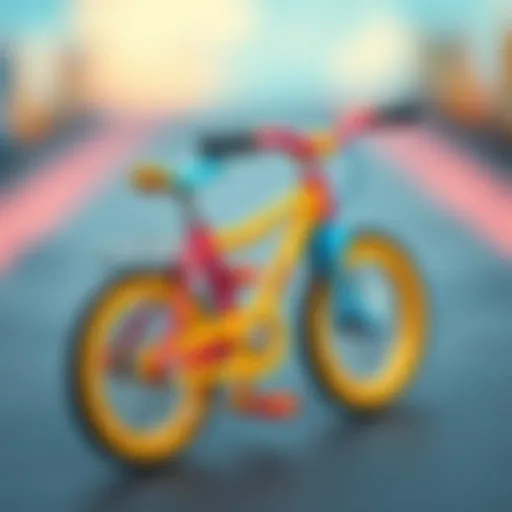 Colorful finger bicycle design for children