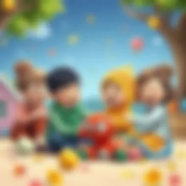 Children interacting joyfully with Gogo, highlighting its engaging features