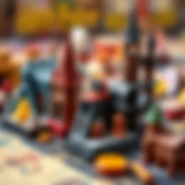 Detailed overview of Harry Potter board game components